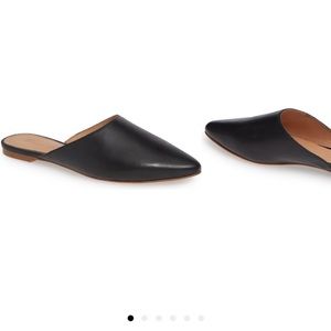 Madewell Black Suede Pointed Flats